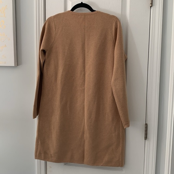 J. Crew 365 Sophie Tan Open Front Cotton/Merino Wool Blend‎  Sweater Blazer S - Picture 12 of 12